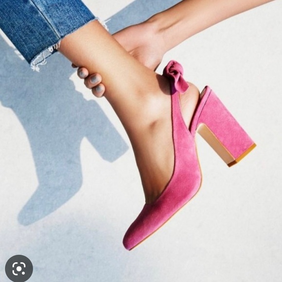 Free people pink sling backs - Picture 2 of 4